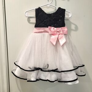 Rare Editions‎ Black Sequin and Tulle Little Girl's Dress Size 18 Month